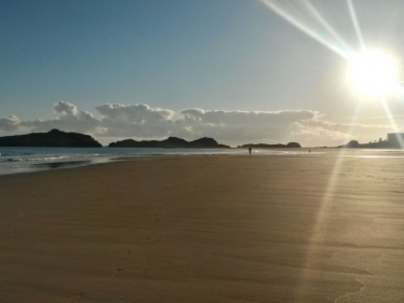 Sendero litoral de Noja entre calas y acantilados