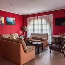 salon comun television zona lectura hotel las solanas escalante