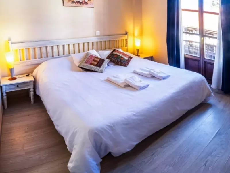 105 habitacion doble twin dos camas balcon hotel rural las solanas escalante cantabria